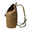 Karitco Cotton Canvas with Leather Casual Rucksack (Khaki)