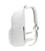 Karitco Basic Plain Canvas Laptop Backpack with Brass Zipper Beige