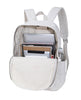 Karitco Basic Plain Canvas Laptop Backpack with Brass Zipper Beige