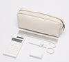 Karitco Plain Canvas Pencil Case with Brass Zipper 7.3 x 3 Inch 3 Colors