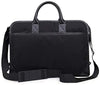 Men Laptop Briefcase Water Proof File Office Work Business Carry On With Leather Strap-Karitco (Blue)