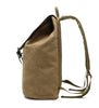 Karitco Cotton Canvas with Leather Casual Rucksack (Beige)