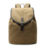 Karitco Cotton Canvas with Leather Casual Rucksack (Ivory)