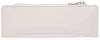 Simple triangle leather pencil bag male and female large capacity student stationery bag makeup powder brush pen bag