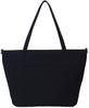 Canvas Laptop Tote Bag Laptop Zip Convertible Shoulder Bag Lunch Bag Weekender Tote handbag for Women -Karitco (Black)