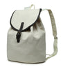 Karitco Cotton Canvas with Leather Casual Rucksack (Ivory)