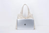 Karitco Casual Canvas Tote Bags Shoulder Handbag Travel Bag (Beige)
