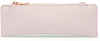 Simple triangle leather pencil bag male and female large capacity student stationery bag makeup powder brush pen bag