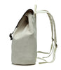 Karitco Cotton Canvas with Leather Casual Rucksack (Ivory)