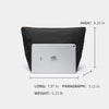 Oxford canvas storage bag vibrato cosmetic bag travel toilet bag convenient liner bag large (Black)