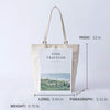 White canvas bag women's simple shoulder tote bag wild arts ins handbags