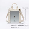 Cotton student canvas bag female portable small fresh slanting vertical simple tote bag