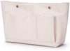 Canvas Handbag Organizers Sturdy Purse Insert Organizer Bag in Bag Multi Pocket (Black)