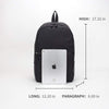 Laptop Backpack Waterproof School Backpack for Men Women Water Resistant Travel Bag Lightweight College Student Back to School Daypack (Black)