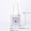 Small Shoulder Purse Canvas Korean Stylish Simply Women Lady Shoulder Bag Handbag Purse -Karitco (Black)