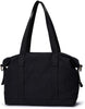 Bonston Design Canvas Tote Large Capacity Travel Beach Bag Weekend Tote-Karitco (Beige)