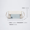 Canvas underarm bag ins summer niche bag female new single shoulder retro French bag