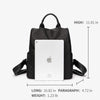 Backpack Women Oxford Canvas Bag Trendy Bag Korean Fashion Wild Travel Anti-theft Backpack (Black)