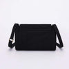 Functional Multi Pockets Lightweight Medium Crossbody Bags Purses for Women Ladies Double Zipper Shoulder Messenger Bag (Black)