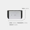 Cosmetic bag female portable fashion simple ins wind super fire Korea travel travel waterproof storage bag (Black)