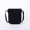 Square Crossbody Bag Flapover Small Satchel Purse Hand Bags for Women -(Black)