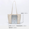 White canvas bag women bag summer small fresh high-end tote bag shoulder bag