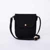 Square Crossbody Bag Flapover Small Satchel Purse Hand Bags for Women -(Black)