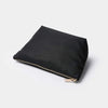 Lightweight nylon canvas liner bag convenient large-capacity Korean high-end exquisite cosmetics bag small (Black)