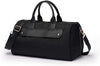 Large-capacity messenger travel bag Korean version of the wild nylon shoulder bag leisure sports fitness bag women (Black)