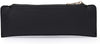 Simple triangle leather pencil bag male and female large capacity student stationery bag makeup powder brush pen bag
