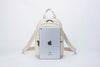 Canvas Backpack Purse Women Convertible Backpack Shoulder Bag Small Rucksack Shoulder Bag -Karitco