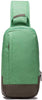 Korean Design Nlyon Sling Bag Travel One Shoulder Chest Daypack With YKK Zipper-Karitco (Green)