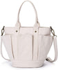 Carry All Tote Bag Shopper Tote Handbag Women Weekend Tote Bag with Multi Pockets (Beige)