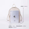 Mini Rucksack Purse Womens Small Backpack Purse Fashion Travel Bookbag-Karitco (Beige)