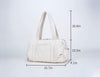 Essentials Casual Shoulder Bags Multi Pockets Lightweight Handbag-YONBEN (Beige)