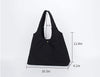 Karitco Casual Canvas Tote Bags Shoulder Handbag Travel Bag (Black)