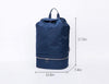 Best International Travel Waterproof Backpack with Shoe Compartment Good For Women Men Hiking Camping Outdoor (Blue)