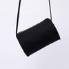 Womens Casual Cylinder Shape Handbag Simply New Popular Shoulder Bag (Black)