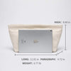 Cotton canvas ladies travel handbag storage bag pocket handbag