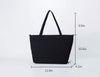 Canvas Laptop Tote Bag Laptop Zip Convertible Shoulder Bag Lunch Bag Weekender Tote handbag for Women -Karitco (Black)