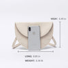 Canvas semicircle crescent handbag mobile phone bag wild fairy bag casual Messenger bag