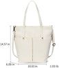 Large Shopper Tote Canvas Weekend Tote Grocery Picnic Canvas Bags with Multi Pocket