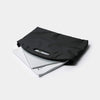 Canvas business portable briefcase Korean fashion a4 document messenger bag female professional computer bag female (L, black)