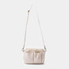 Lightweight Medium Canvas Zip Top Crossbody Bag Satchel Purse for Women (Beige)