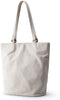 White canvas bag women's simple shoulder tote bag wild arts ins handbags
