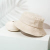 Cotton Canvas Fisherman hat Female Japanese ins Summer Sunscreen Sun hat Personality Hole hat Female