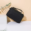 Nylon makeup simple and convenient handbag Han Chao ins wind super fire small exquisite fashion storage bag (Black)
