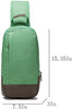 Korean Design Nlyon Sling Bag Travel One Shoulder Chest Daypack With YKK Zipper-Karitco (Green)