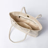 White canvas bag women bag summer small fresh high-end tote bag shoulder bag