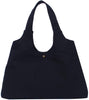 Karitco Casual Canvas Tote Bags Shoulder Handbag Travel Bag (Black)